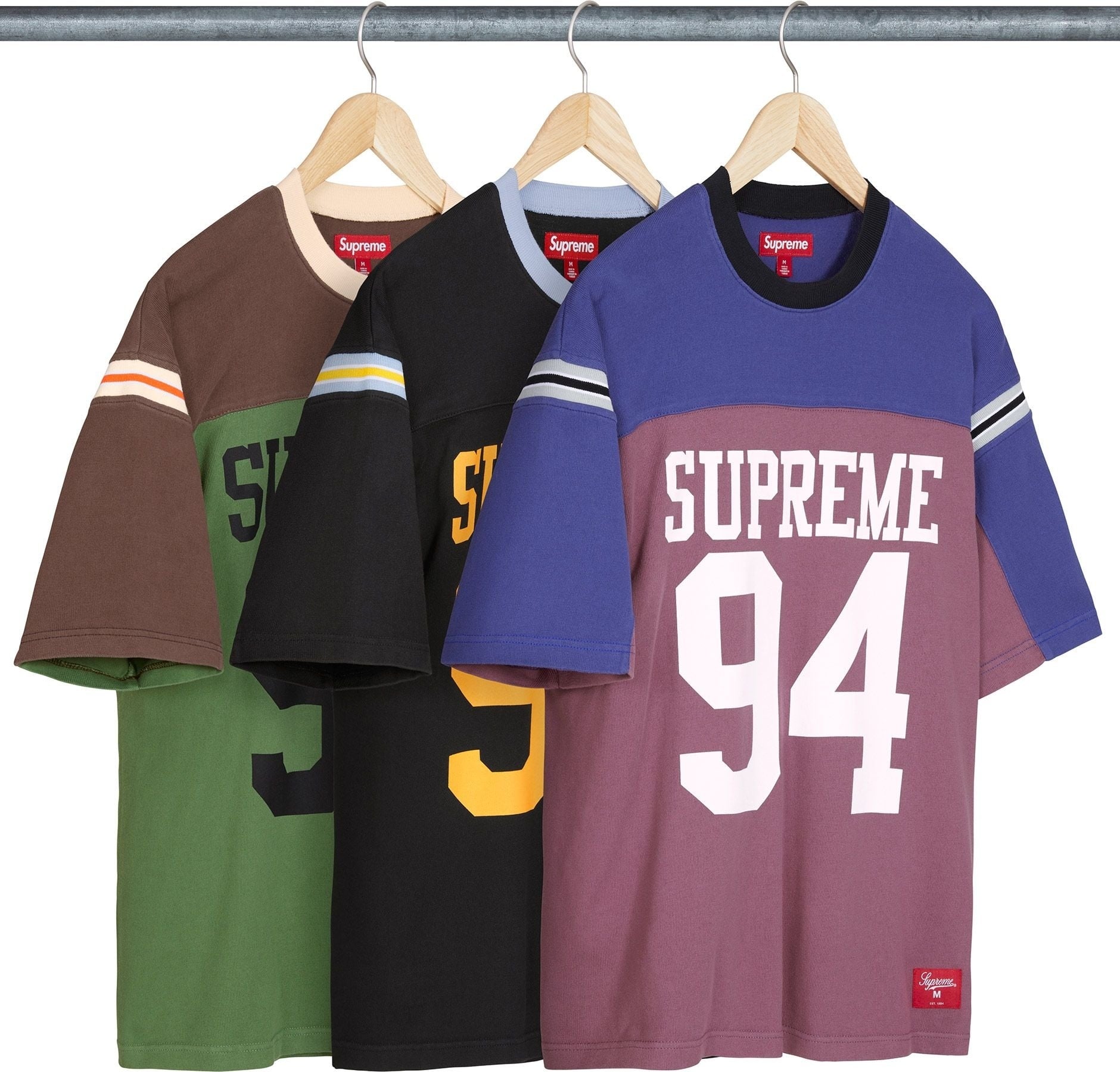 Split S/S Football Top